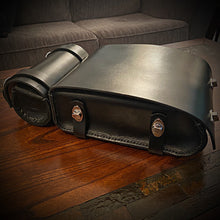 Load image into Gallery viewer, Motorcycle Luggage Rack Bag with Detachable Tool Bag, Black