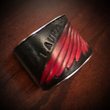Load image into Gallery viewer, Bracelet- Full Grain Cow with Art of your Choice - Black