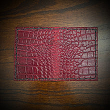 Load image into Gallery viewer, Minimalist Wallet, Embossed Alligator, (ships now) Clearance Sale