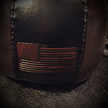 Load image into Gallery viewer, Half Helmet with Custom Art - send me your favorite helmet, I’ll cover it in leather.