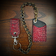 Load image into Gallery viewer, Two Pocket Wallet, Genuine Alligator, (ships now) Clearance Sale