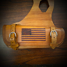 Load image into Gallery viewer, Heat Shield with 2 pouches for Indian Scout Motorcycle - Custom Art, Tan