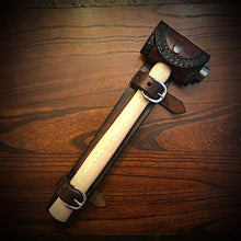 Load image into Gallery viewer, Ball Peen Hammer Carrier for Motorcycles - Brown &amp; Black