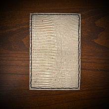 Load image into Gallery viewer, Minimalist Wallet, Embossed Lizard Print (ships now) Clearance Sale