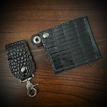 Load image into Gallery viewer, Billfold - Genuine Alligator Black