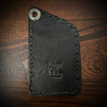 Load image into Gallery viewer, Two Pocket Wallet, Black (ships now) Clearance Sale
