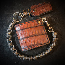 Load image into Gallery viewer, Billfold - Genuine Alligator Brown