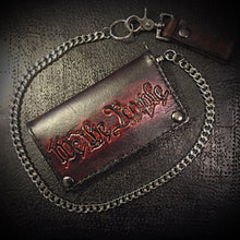 Load image into Gallery viewer, Long Biker Leather Wallet with Chain
- We the People, Brown
