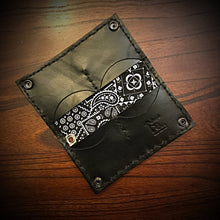 Load image into Gallery viewer, Long Biker Leather Wallet with Chain
- Sugar Skull, Black