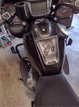 Load image into Gallery viewer, Tank Bib - Fits Indian Challenger and Pursuit, w/ Pouch - Custom Art, Black