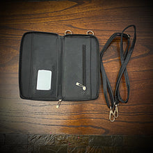 Load image into Gallery viewer, Cross Body Convertible Wallet Embossed Python (ships now) Clearance Sale