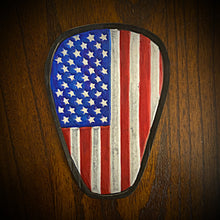 Load image into Gallery viewer, Leather Emblem for the Indian Challenger V-Cover Old Glory, Full Color Clearance Sale