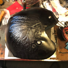 Load image into Gallery viewer, Open Face Helmet with Custom Art - size XXXXlarge