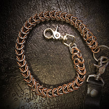 Load image into Gallery viewer, Chainmail Chain - Box Weave - Copper &amp; Steel
