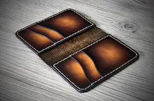 Load image into Gallery viewer, Minimalist Wallet, Tan &amp; Black
