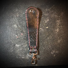 Load image into Gallery viewer, Belt Loop - Elephant, Black, Red Stitching