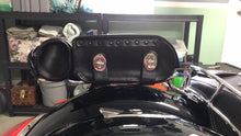 Load image into Gallery viewer, Motorcycle Luggage Rack Bag with Detachable Tool Bag, Custom Art Black