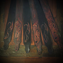 Load image into Gallery viewer, Guitar Strap - With Personal Art, adjustable Length
