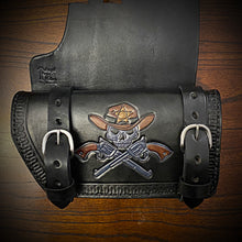 Load image into Gallery viewer, Heat shield for Harley Davidson, Two Pouches - Custom Art, Black