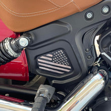 Load image into Gallery viewer, Leather Frame Emblem for the Indian Scout - Old Glory