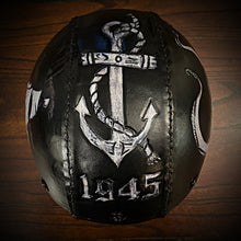 Load image into Gallery viewer, Open Face Helmet with Custom Art - size small