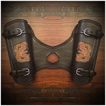 Load image into Gallery viewer, Heat Shield with 2 pouches for Indian Scout Motorcycle - Custom Art, Black