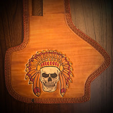 Load image into Gallery viewer, Heat Shield - Native Skull, Indian Tan, Fits Indian Chief, Chieftain, Springfield, Vintage and Roadmaster