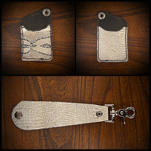 Load image into Gallery viewer, Two Pocket Wallet, Genuine Python &amp; Embossed Lizard Clearance Sale