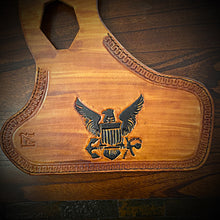 Load image into Gallery viewer, Heat Shield, with Pouch, for Indian Scout Motorcycle - Custom Art, Tan