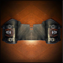 Load image into Gallery viewer, Heat shield for Harley Davidson, Two Pouches Native Skull